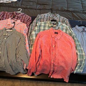 Untuck it long sleeve Men's shirts-Bundle of 7 shirts